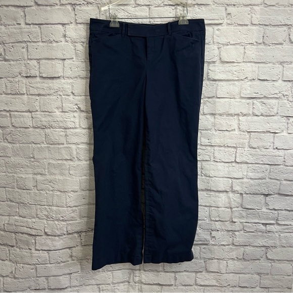 Lily Pulitzer Palm Beach Fit women’s 14 navy pants trousers full length - Picture 2 of 8